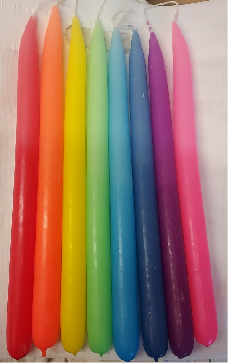 Dinerkaarsen set van 2 stuks Nubiti Handgemaakte Kaarsen