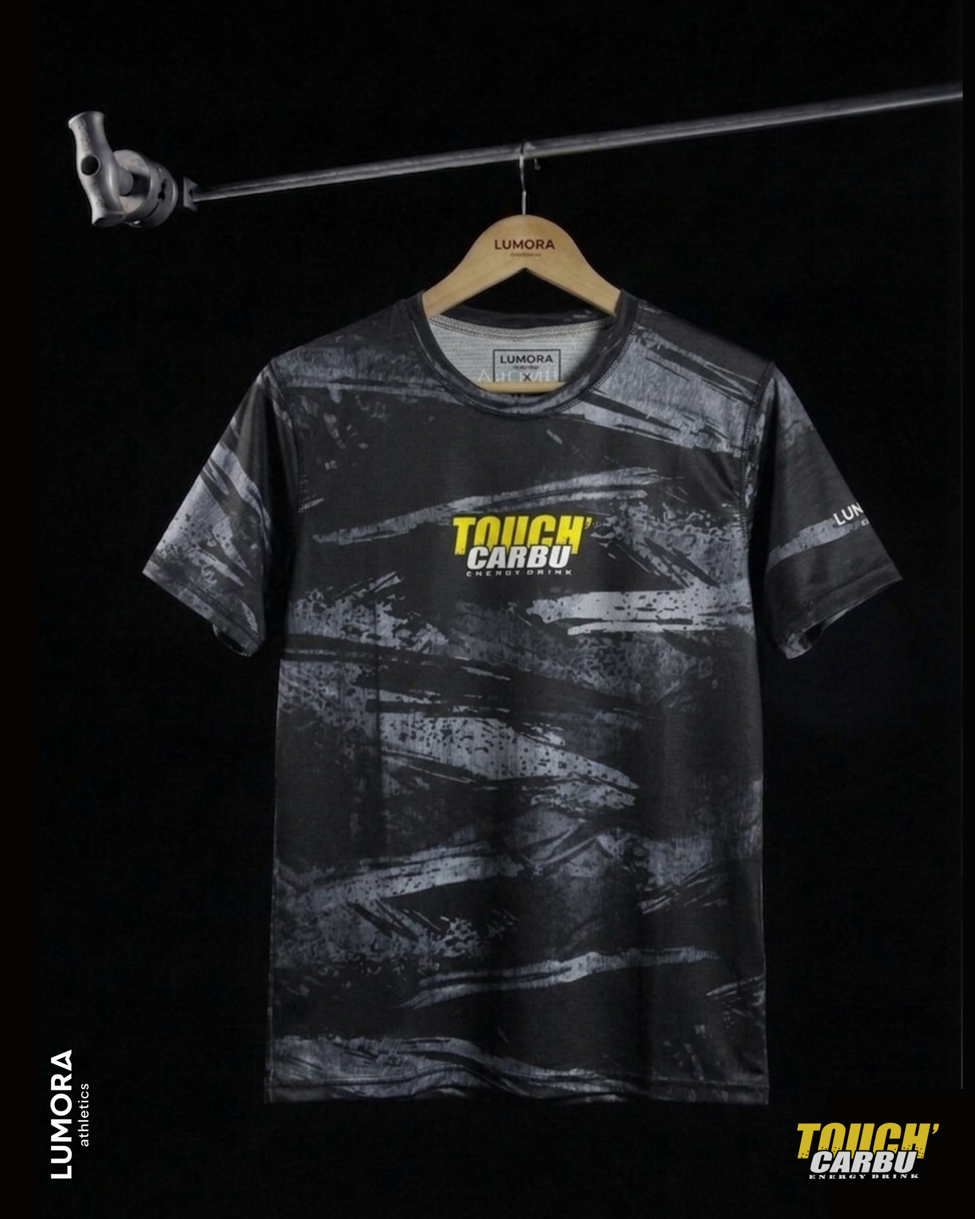 T-shirt Touch Carbu Noir X Lumora Athletics