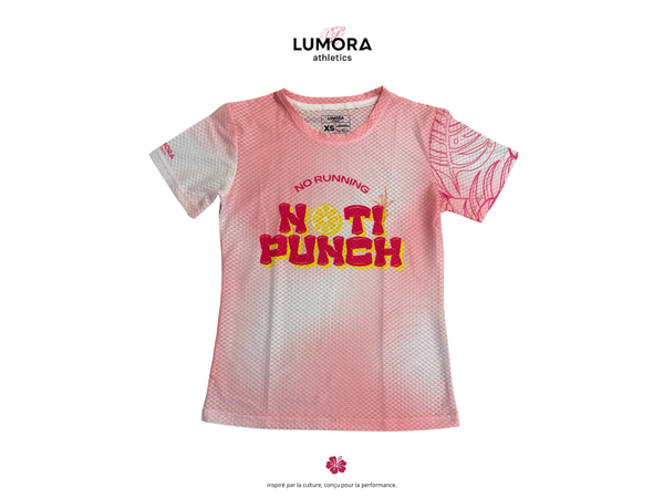 T-shirt "No Running, No Ti Punch" Femme