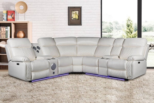 HCU4462 Off-White Sectional