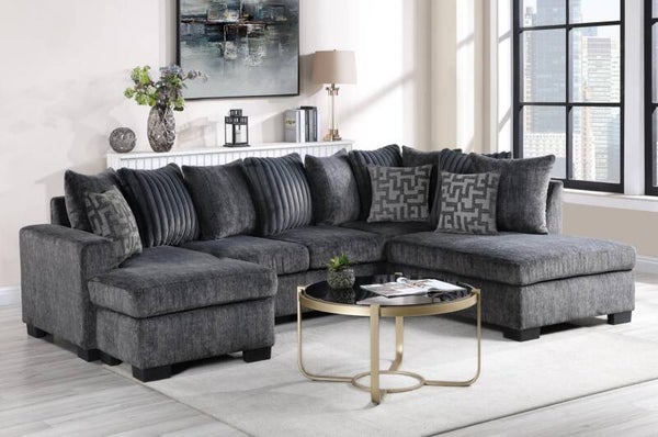 U264 Charcoal Gray Sectional