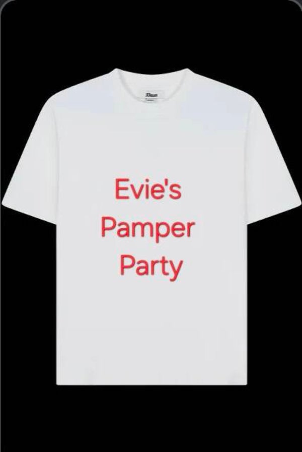 Child's personlised T-shirt