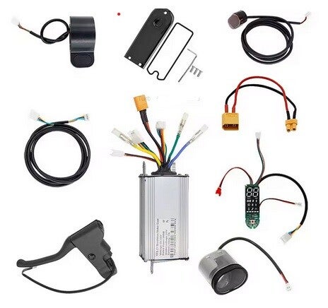 E-Scooter Reparatur Reifenwechsel Platte Reifen Scooter-Ersatzteile Ersatzteile Austausch Motor Accu Bremsen Display Lenksäule Gelenk Stossdämpfer Gabel Räder Reifen Schlauch Bremsanlage Elektrik Fehlermeldung