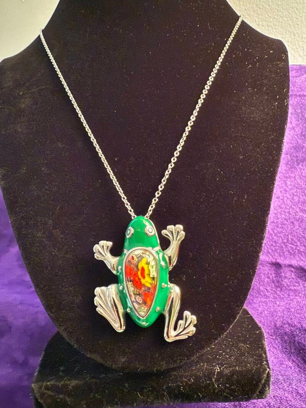Murano Frog Necklace