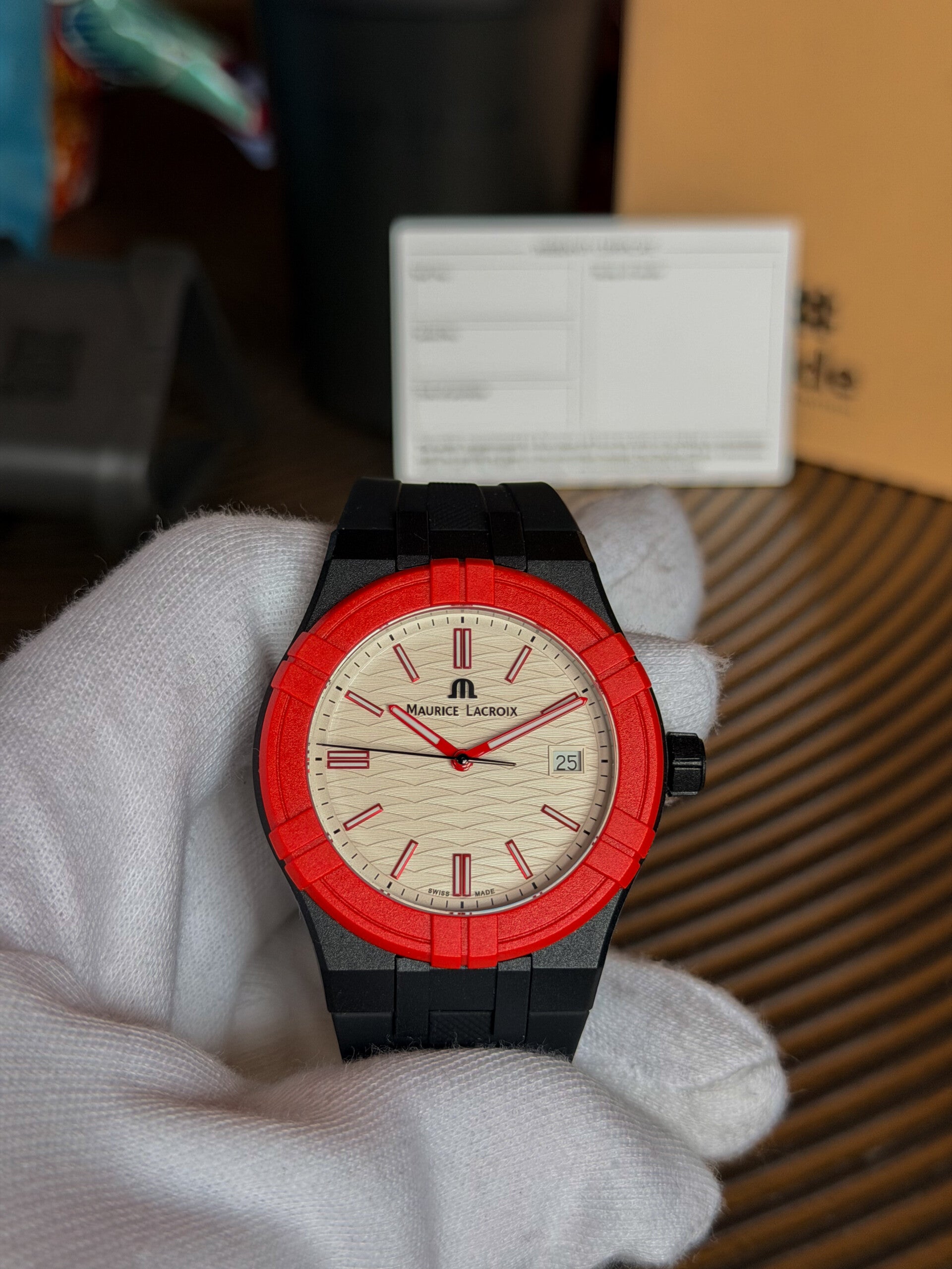 Maurice Lacroix – Aikon Tide Black, Red & White Special Edition