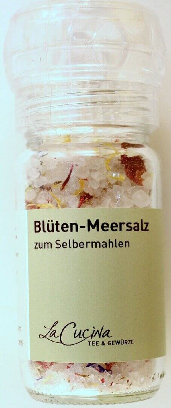 Blütenmeersalz grob in Mühle