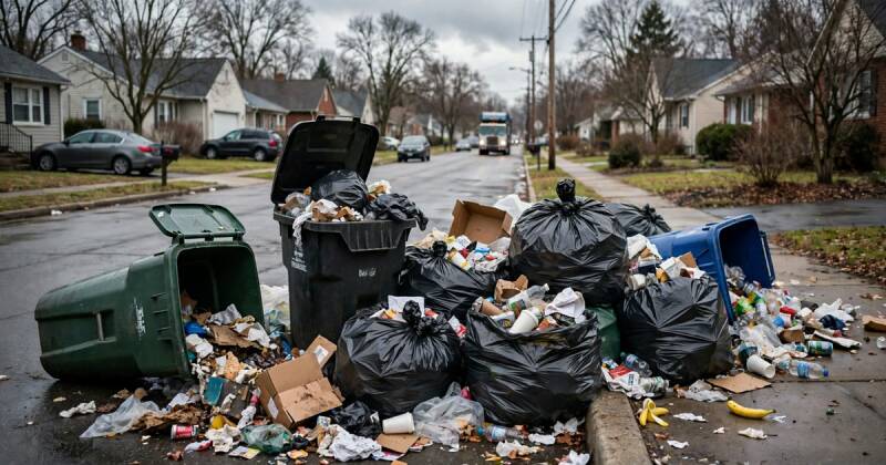 South Toledo residents report weeks without trash pickup under the city's new waste contract.