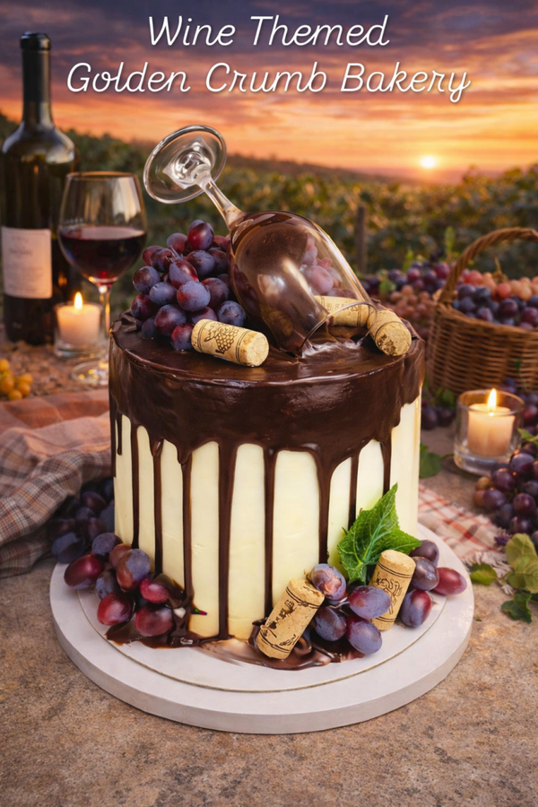 Wine Themed Cake