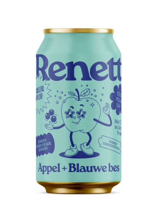 Appel + Blauwe bes