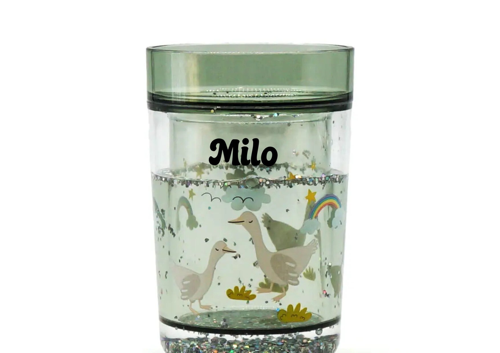 Glitzerbecher mit Namen, Gans