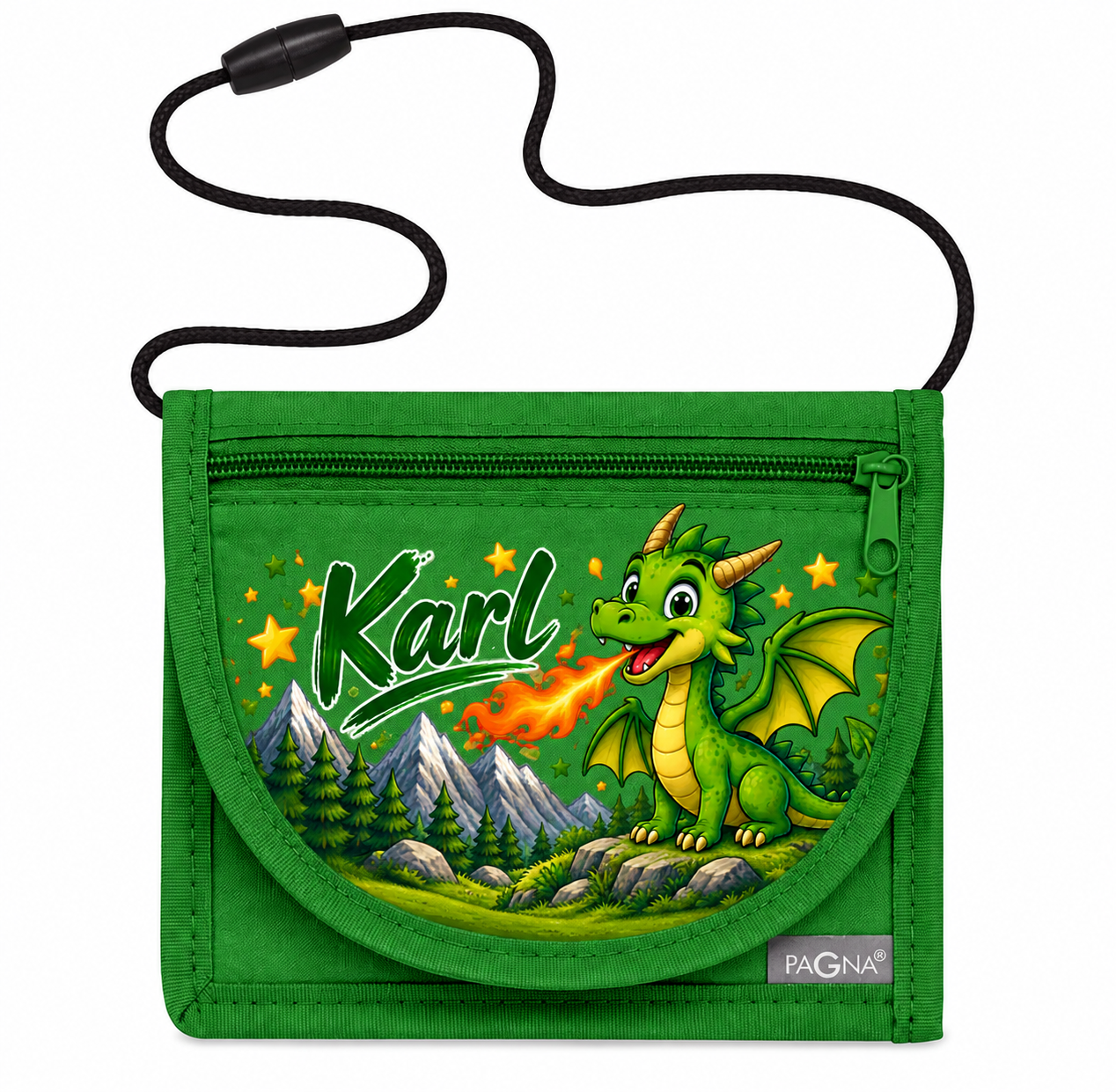 Personalisierter Brustbeutel Motiv Drachen