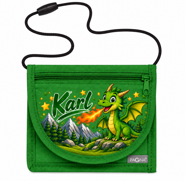 Personalisierter Brustbeutel Motiv Drachen