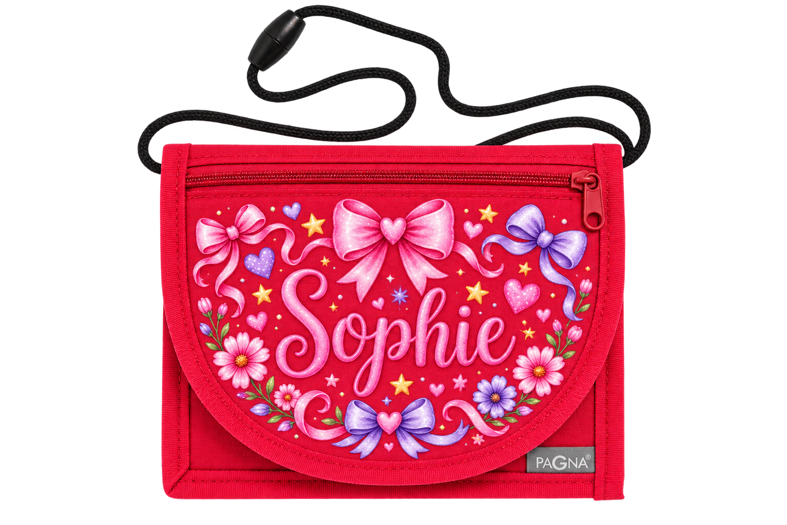 Personalisierter Brustbeutel Schleifchen