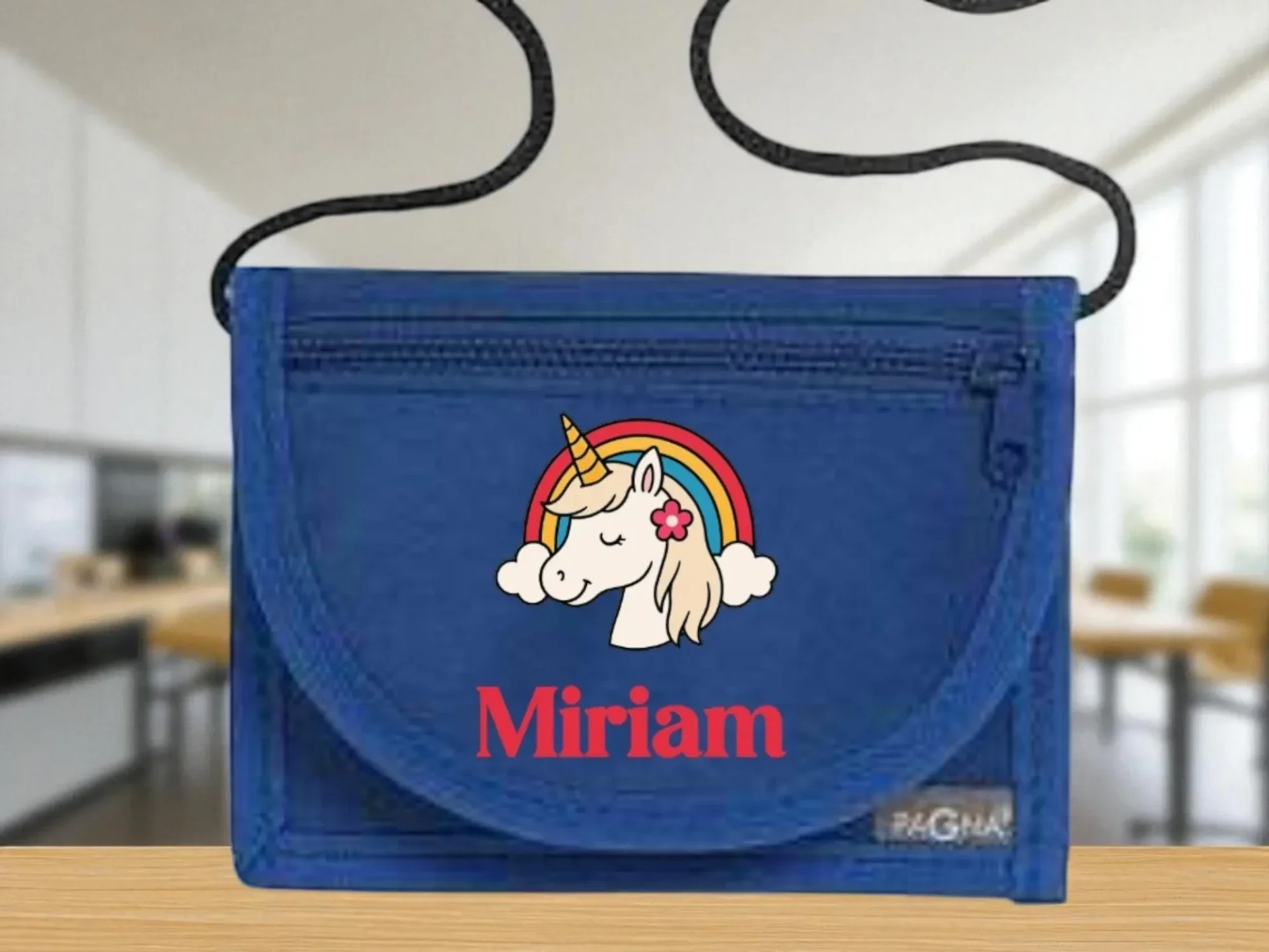 Personalisierter Brustbeutel Einhorn