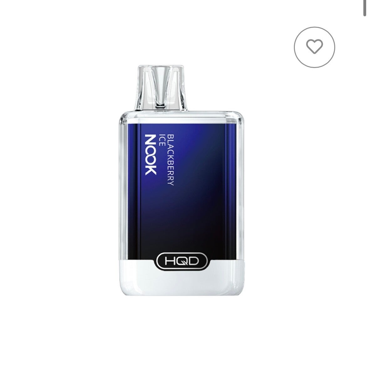 HQD NOOK - Blackberry Ice (Brombeere, Ice) - Einweg E-Shisha - 18 mg - 600 Züge