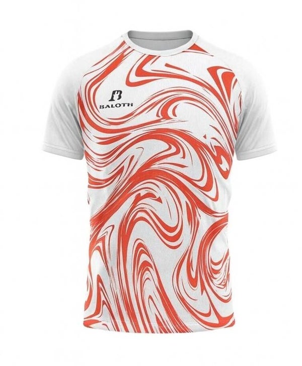 Maillot Sublimé blanc et rouge