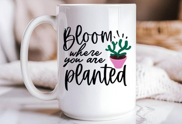 Bloom Where You Are Planted Decal