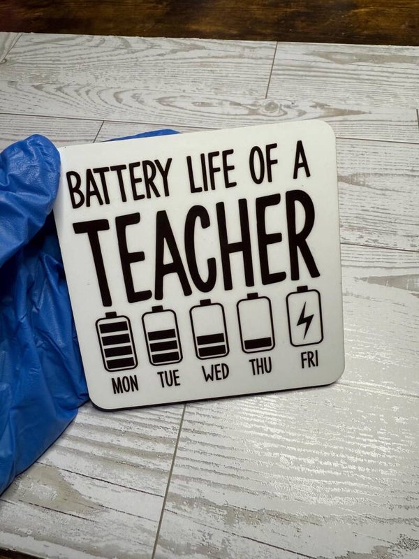 Sublimation Teacher Coaster