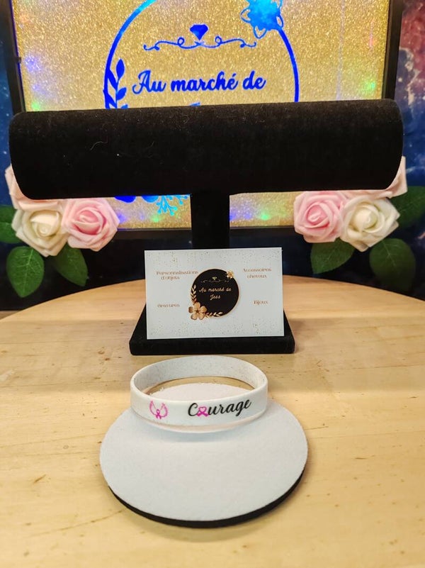 Bracelet octobre rose courage