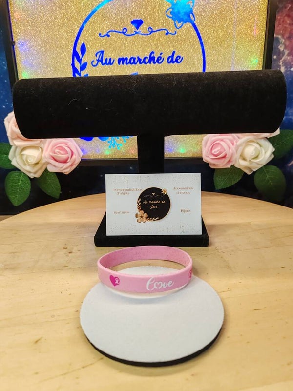 Bracelet octobre rose Love