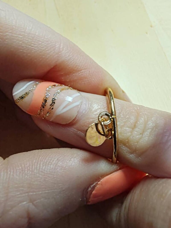 Bague breloque rond