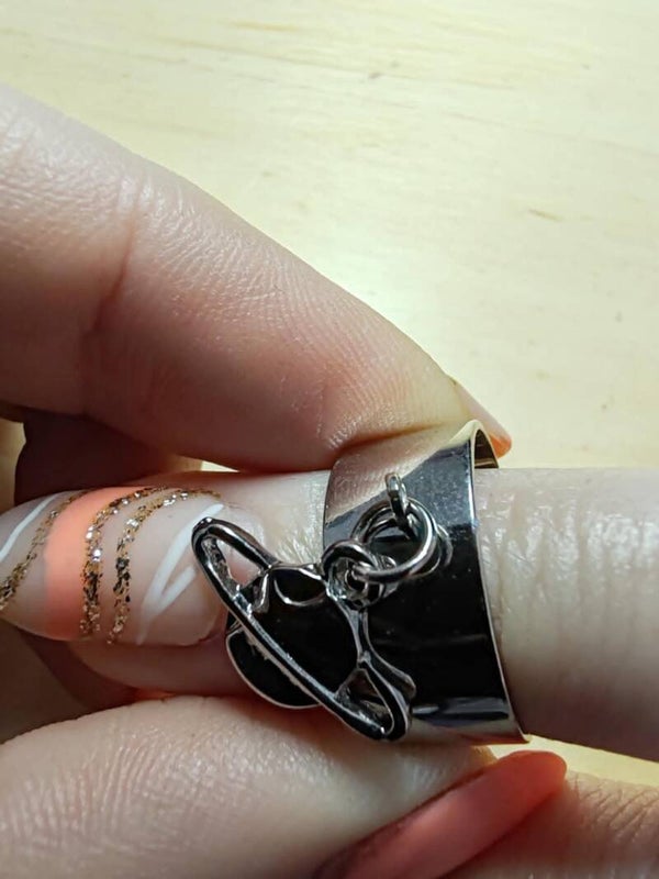 Bague breloque planette
