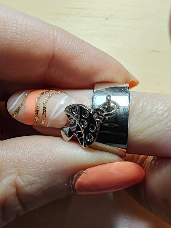 Bague breloque champignon