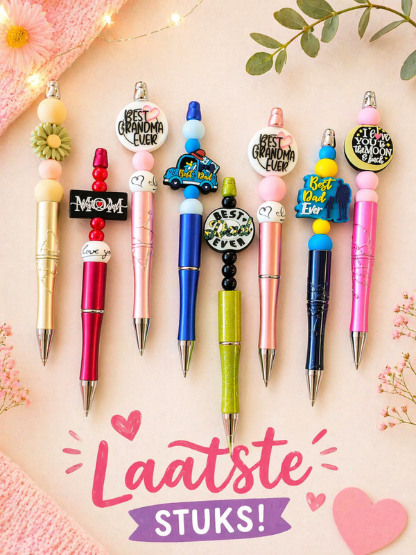Love & Family Beaded Pens – Handgemaakte Cadeau Pennen