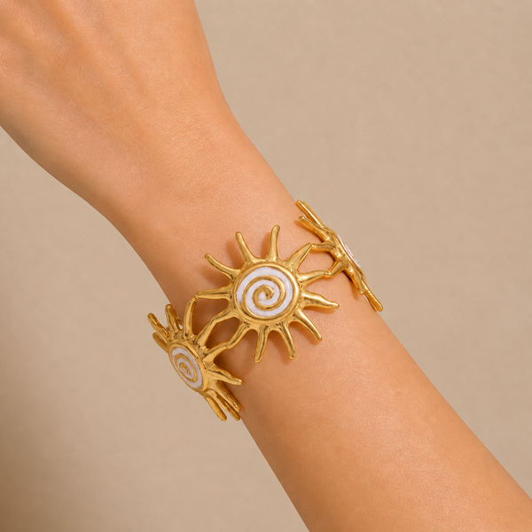 Solar Spiral Gouden Armband