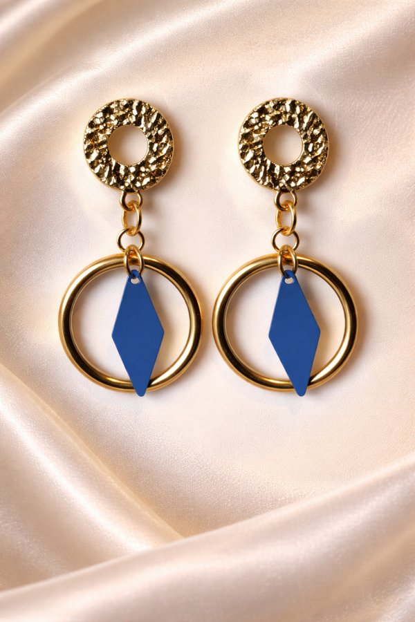 Gouden Ring & Royal Drop Oorbellen