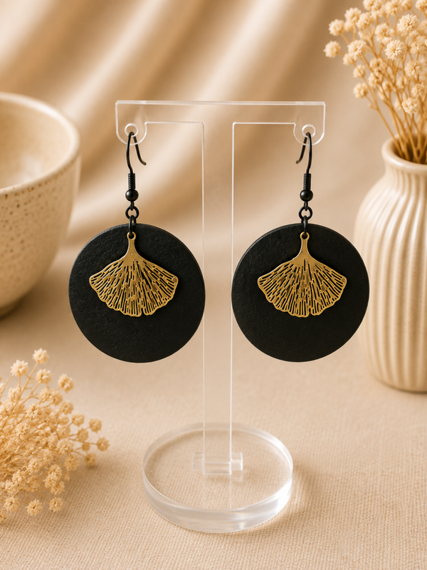 Golden Ginkgo – Zwart & Goud