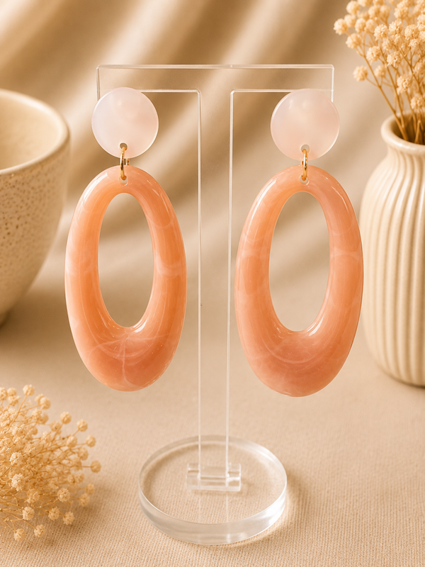 Peach Glow – Zachtroze Ovaal