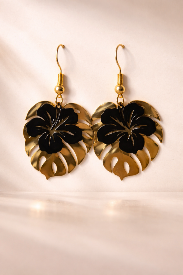 Golden Jungle Bloom Oorbellen