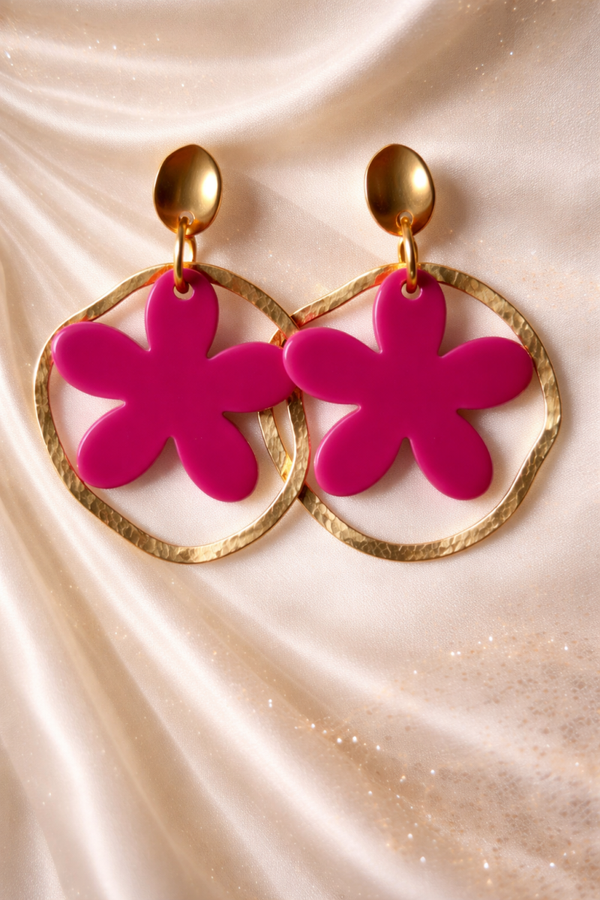 Fuchsia Bloom Oorbellen