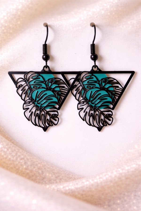 Tropical Monstera Geo Drops