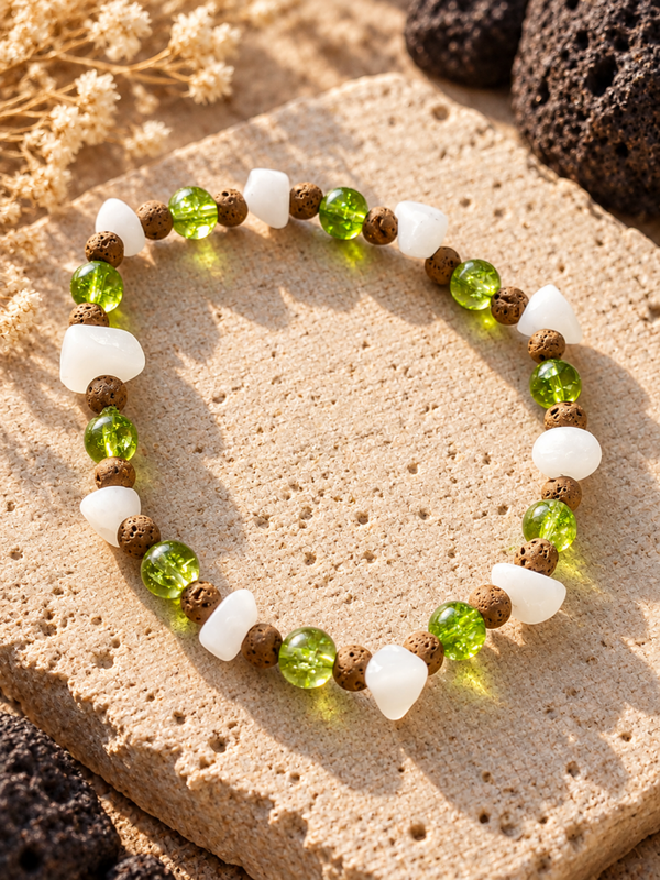 🌋 Lanzarote armband – Green Island
