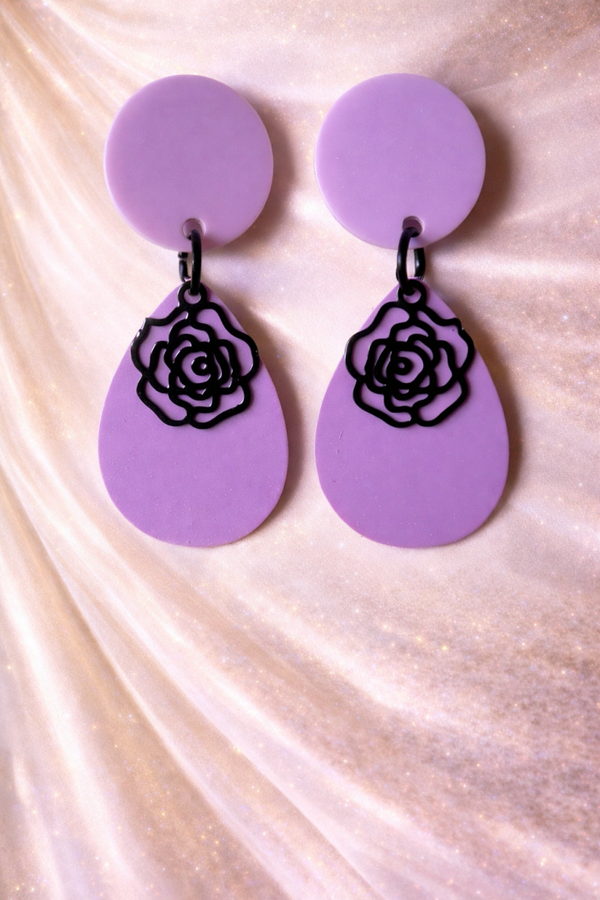 Lilac Rose Oorbellen