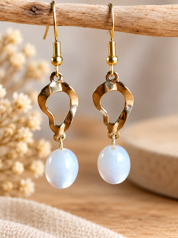 ✨ Golden Pearl – Elegante oorbellen