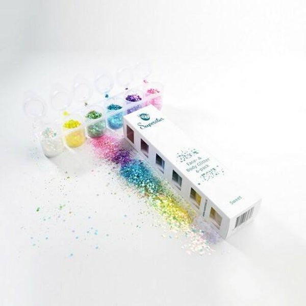 6-Pack Superstar Chunky Glitter Mix Sweet
