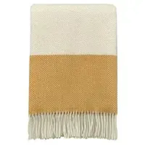 Malagoon Festivity plaid geel van 100% wol