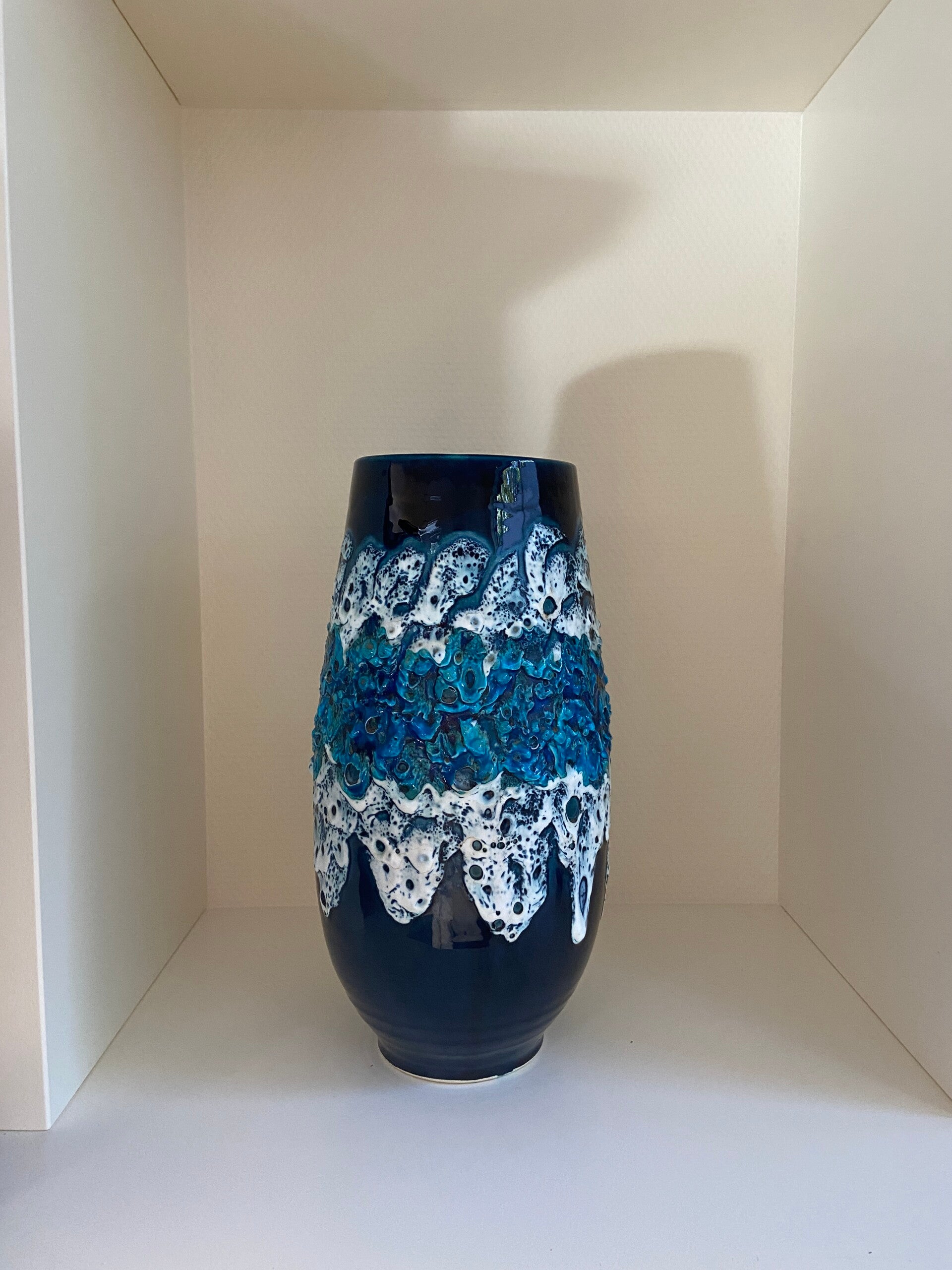 Vintage Franse fat lava vaas