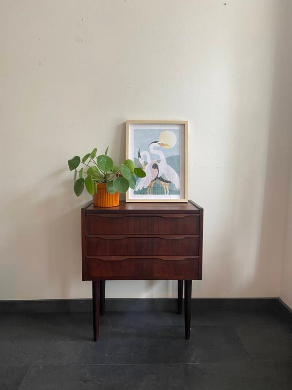 Vintage Deens Design compacte ladekast van palissander