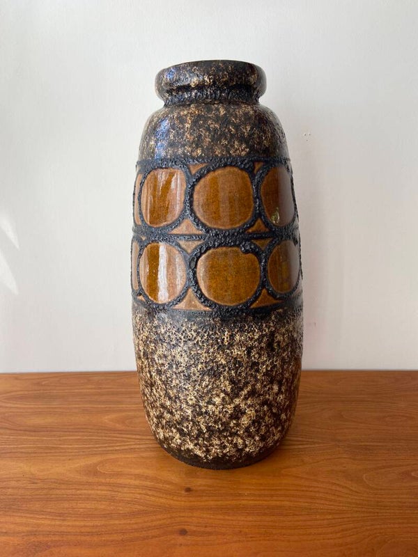 West Germany Scheurich fat lava vloervaas 284-47