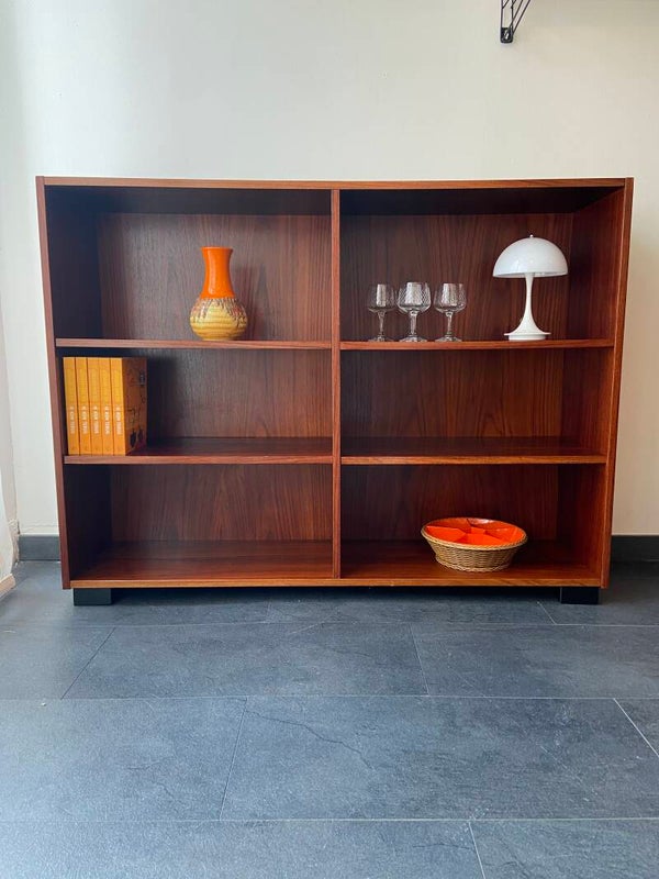 Vintage Deense palissander boekenkast