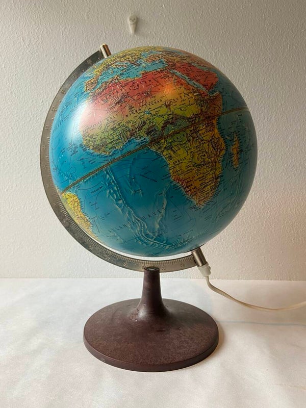 Vintage Deense Scan Globe met verlichting model type 5