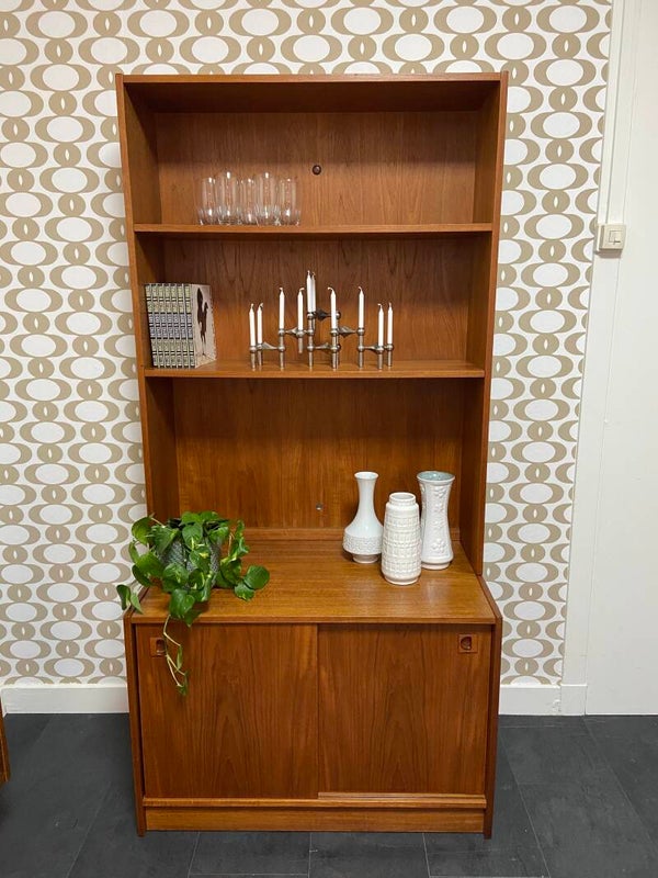 Vintage Zweedse Wandkast/buffetkast/boekenkast