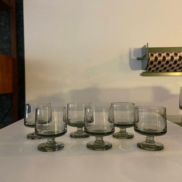 Set van 6 vintage Deense Holmegaard likeurglazen uit de STUB-serie