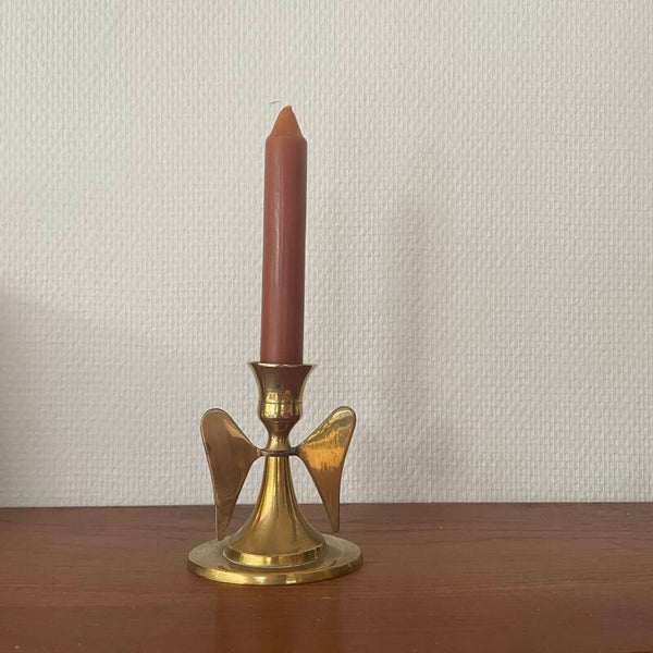 Messing kandelaar Engel