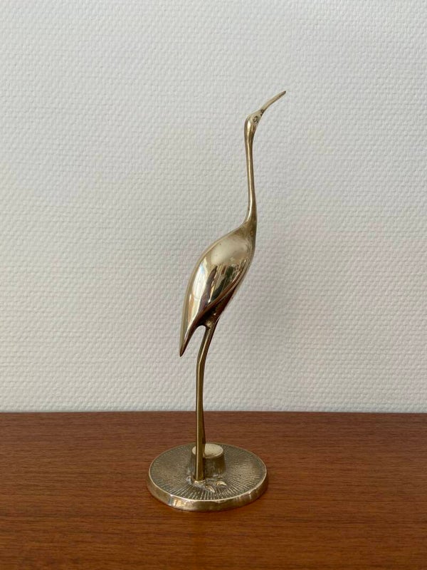 Messing kraanvogel, 27 cm hoog (nr 4)