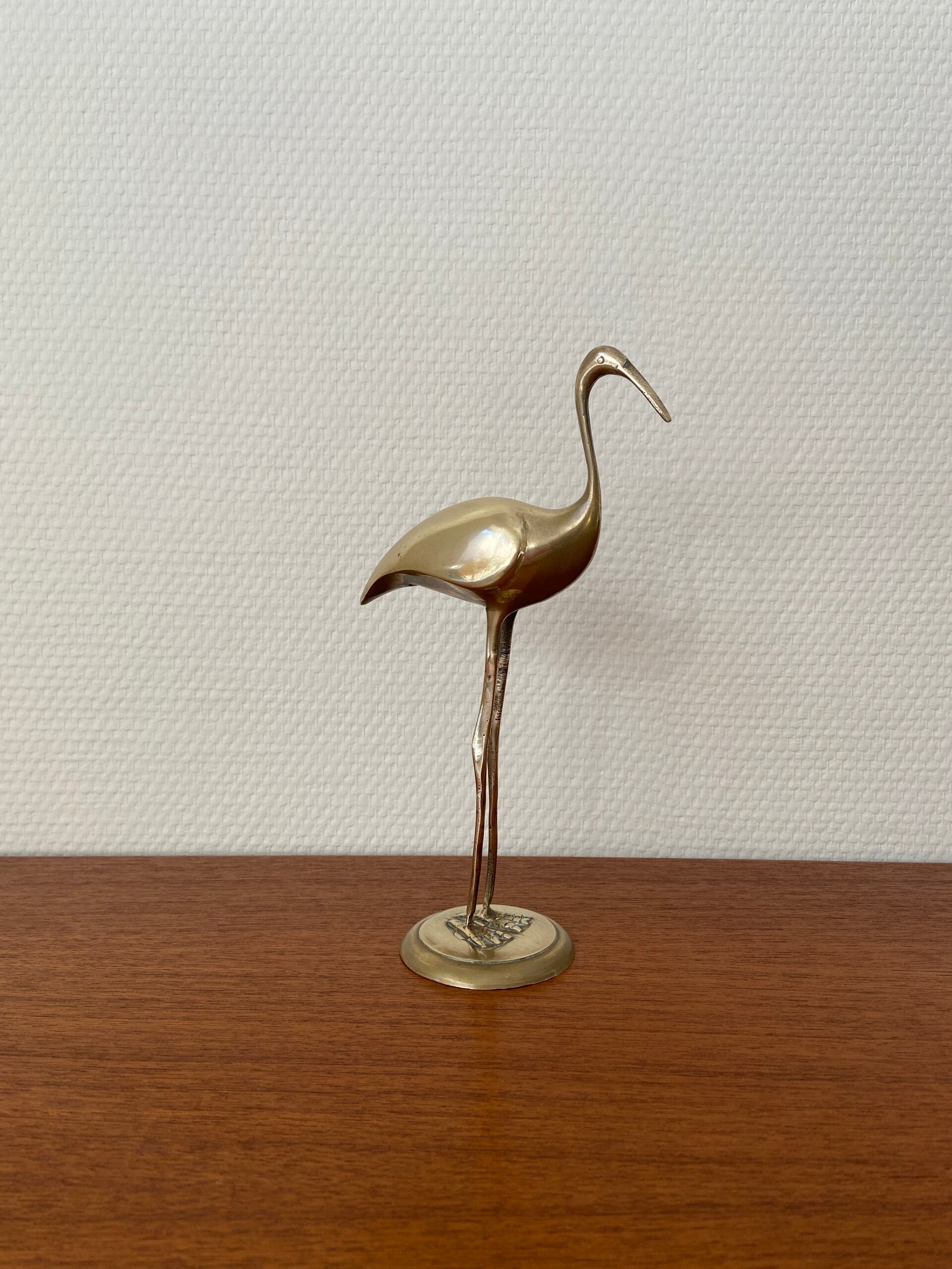 Messing kraanvogel, H 21,5 cm (nr. 7)
